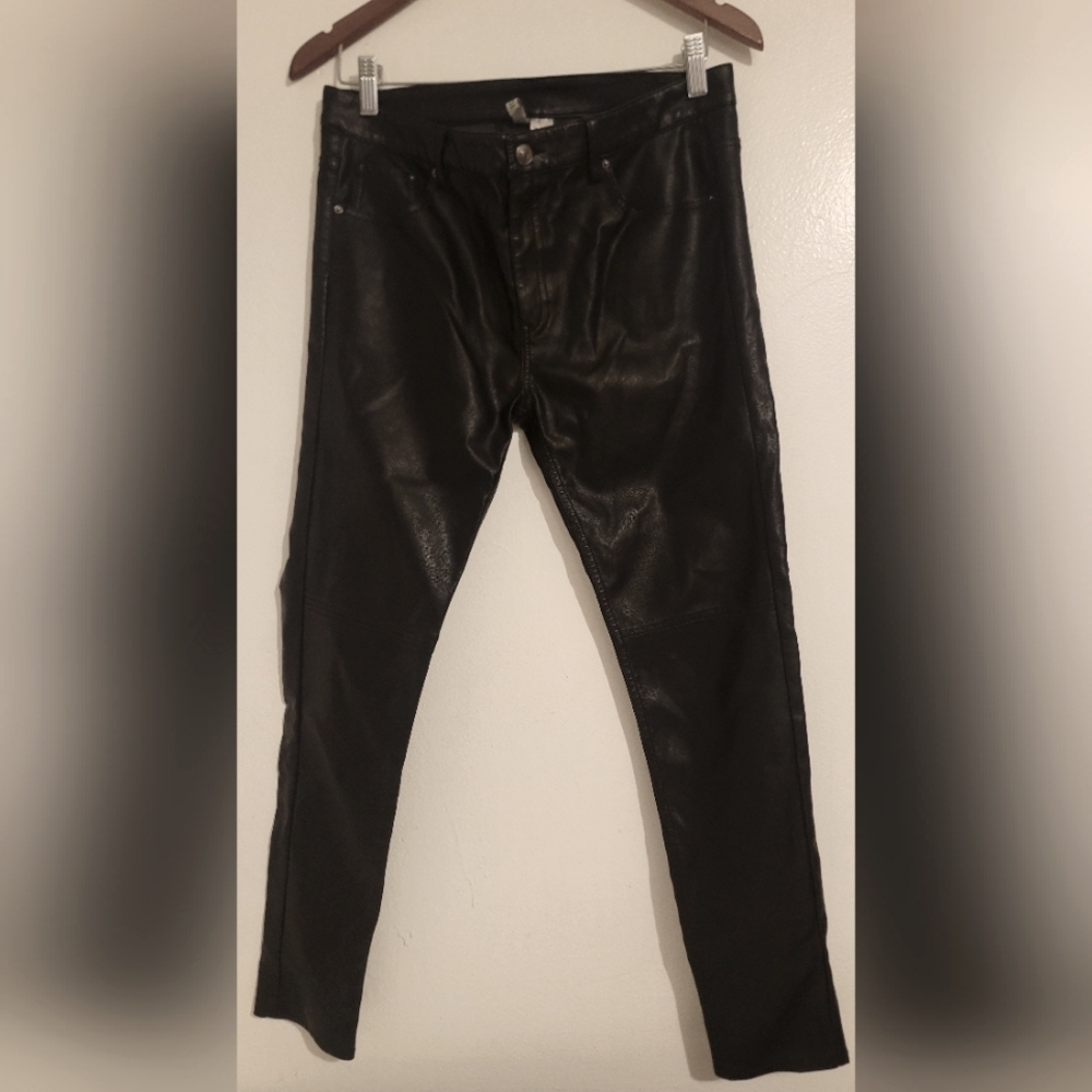 Divided faux leather stretch skinny by H&M Size 12 item#0478549